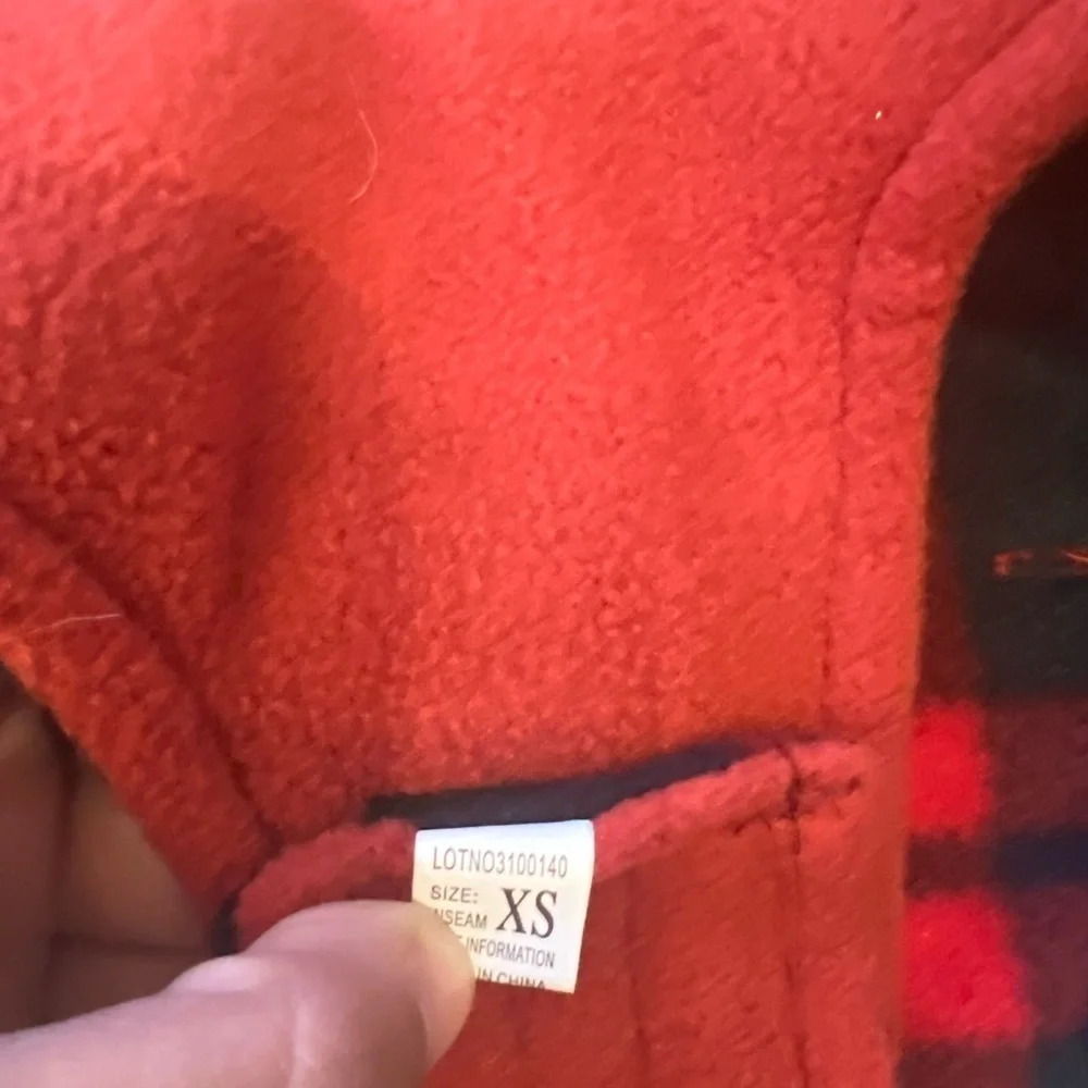 NWT SCENEREAL Dog Winter Clothes Reversible Jacket plaid or solid Size XS